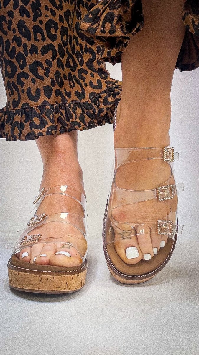 Corky's Clear Don't Mind Me Wedges - Macoma Boutique302 Wedges & Heels