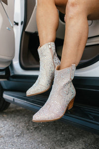 Corky's Clear Rhinestone Front Row Boots