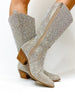 Corky's Clear Rhinestone Pony Up Boots - Wide Calf - Macoma Boutique303 Mules & Boots