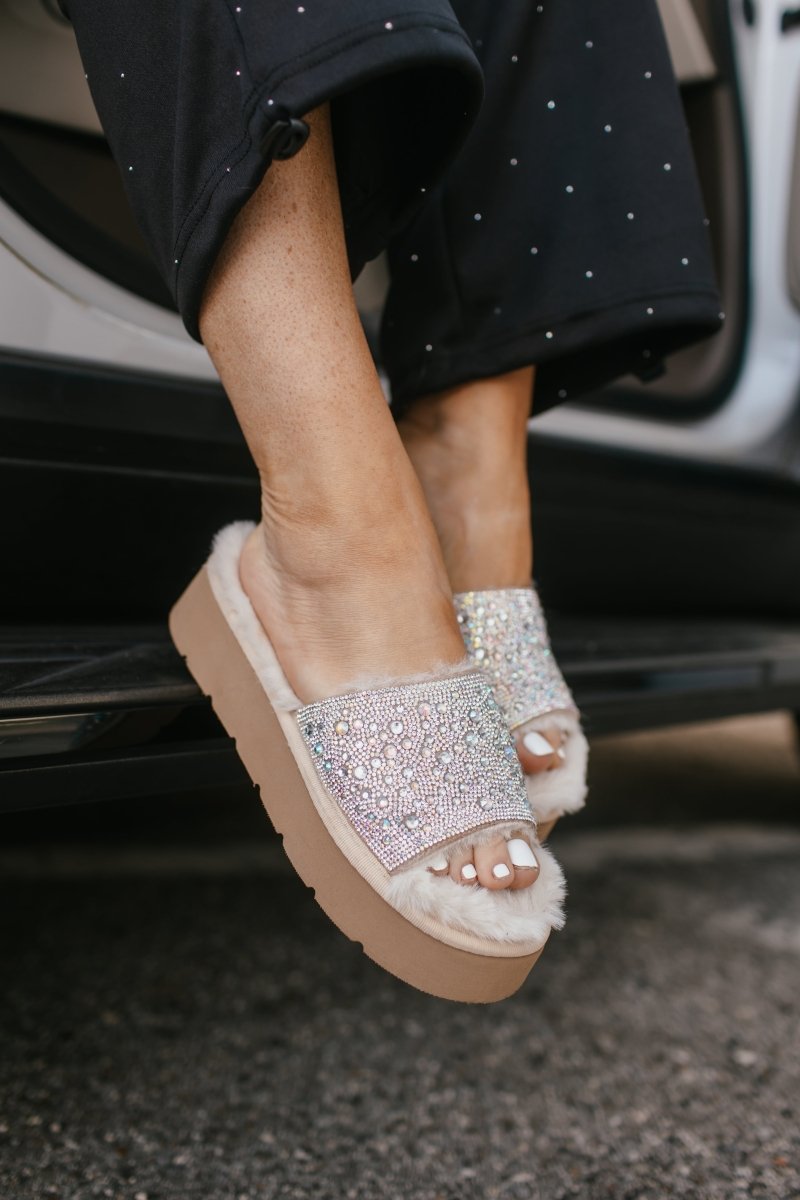 Corky's Clear Rhinestones It's Official Shoes - Macoma Boutique302 Wedges & Heels