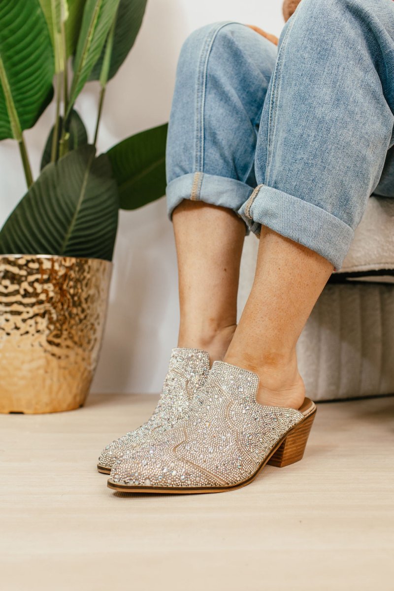 Corky's Clear Rhinestones Tex Mex Shoes