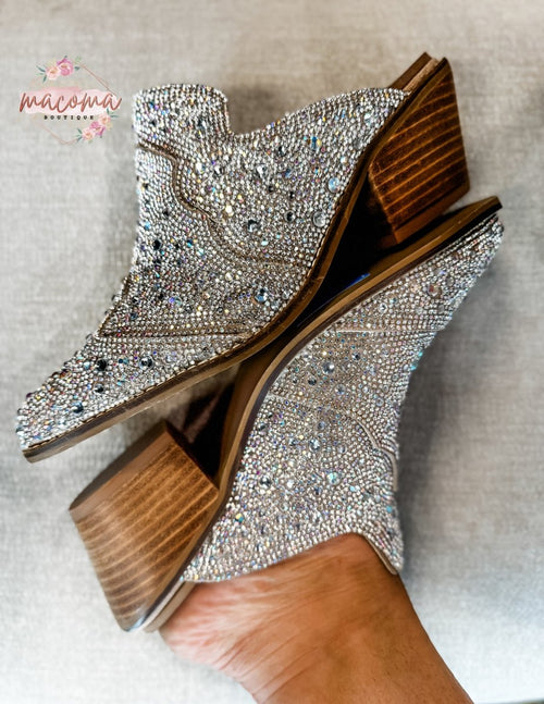 Corky's Clear Rhinestones Tex Mex Shoes - Macoma Boutique303 Mules & Boots