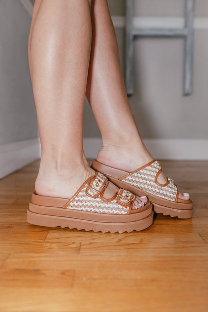 Corky's Cognac Combo Word On The Street Sandals - Macoma Boutique304 Sandals