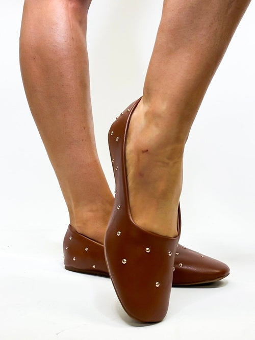 Corky's Cognac Don't Be Rude Flats - Macoma Boutique305 Flats