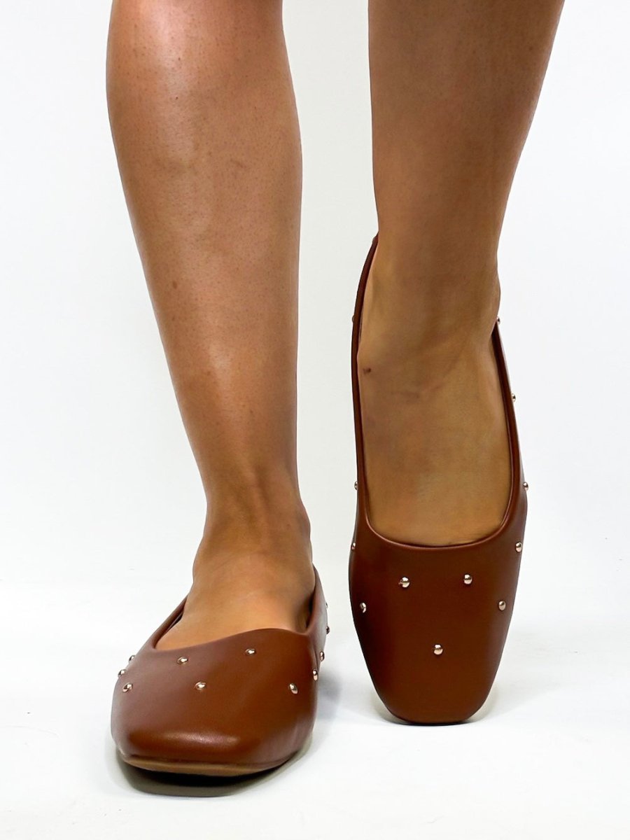 Corky's Cognac Don't Be Rude Flats - Macoma Boutique305 Flats