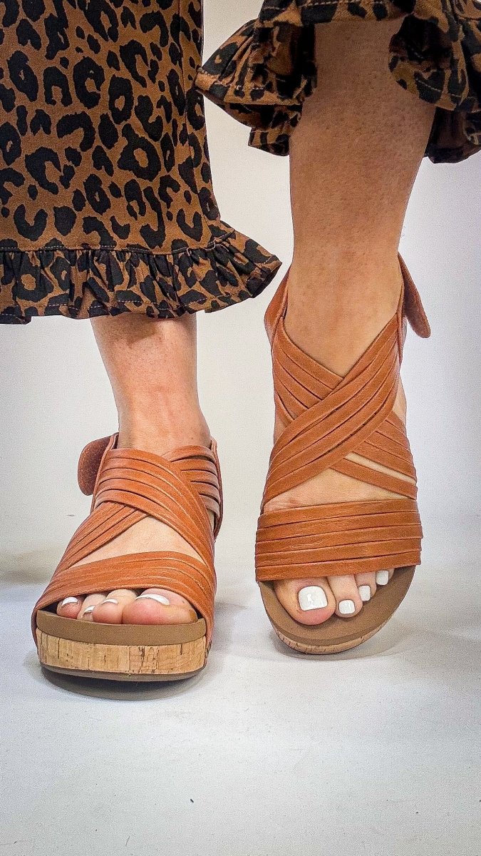 Corky's Cognac Good For You Wedges - Macoma Boutique302 Wedges & Heels