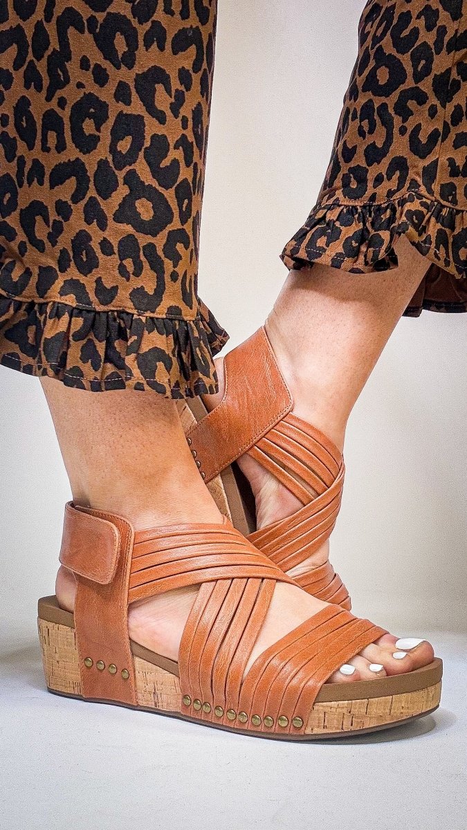 Corky's Cognac Good For You Wedges - Macoma Boutique302 Wedges & Heels