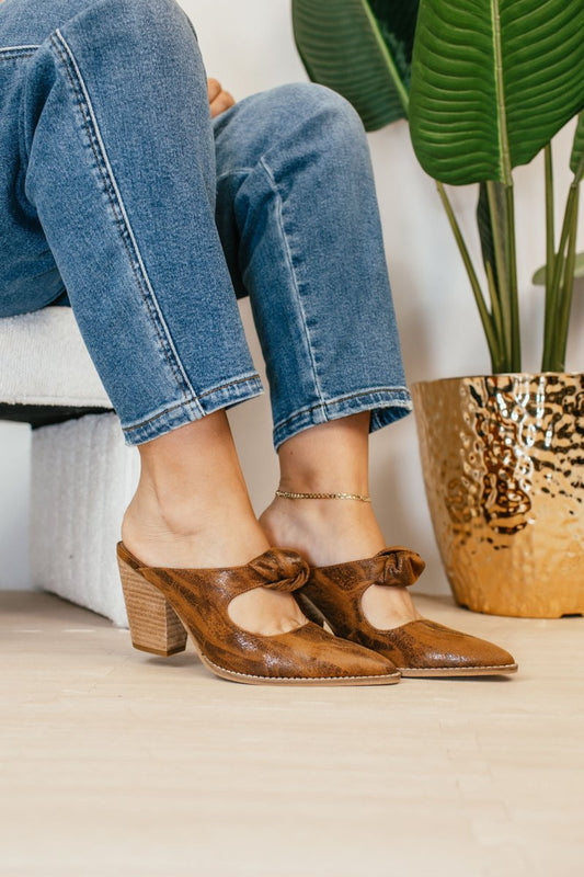 Corky's Cognac Knot Gonna Happen Shoes - Macoma Boutique302 Wedges & Heels