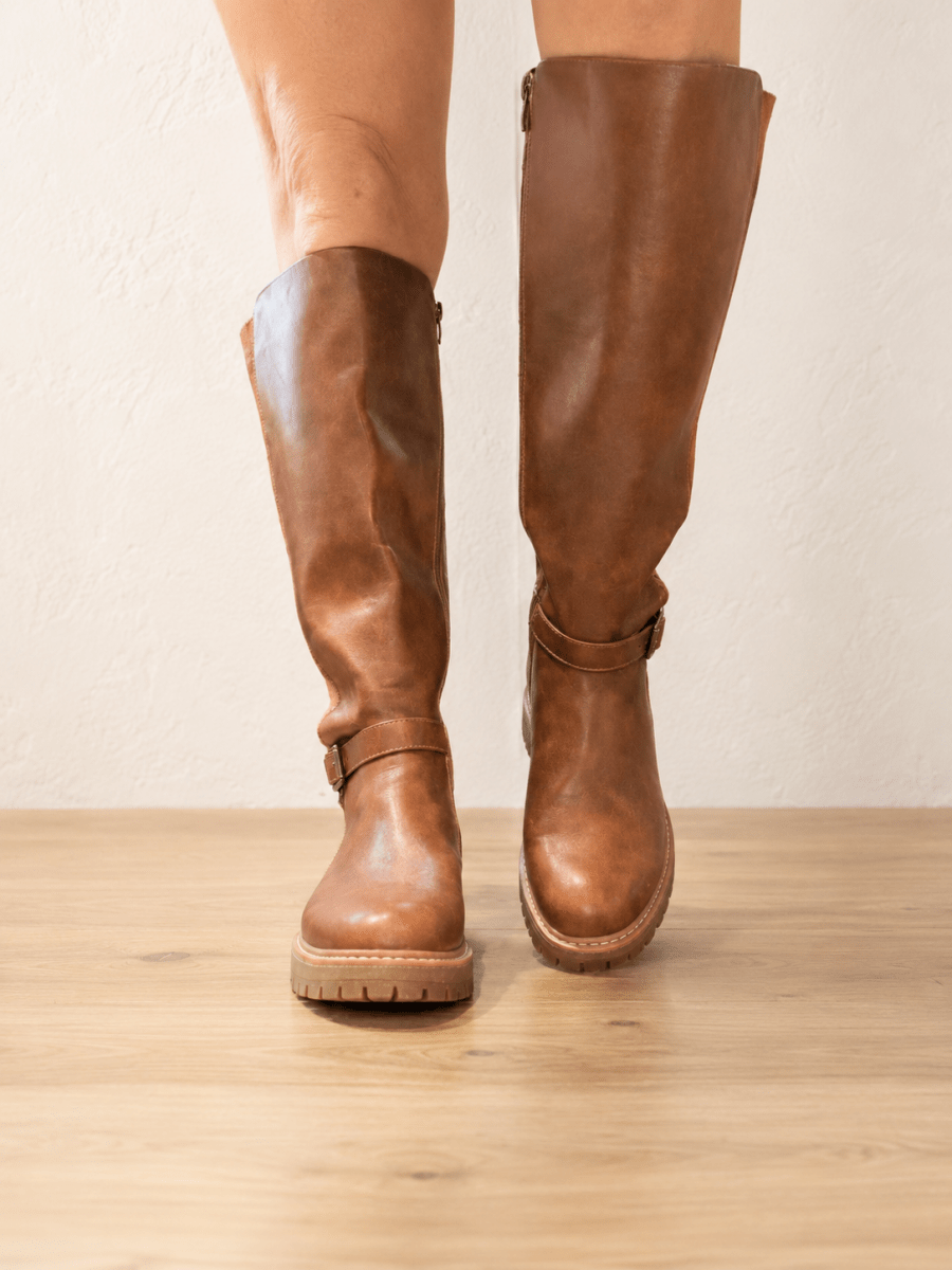 Corky's Cognac Let's Grab Coffee Boots - Macoma Boutique303 Mules & Boots