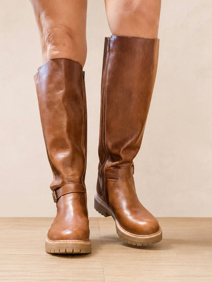 Corky's Cognac Let's Grab Coffee Boots - Macoma Boutique303 Mules & Boots