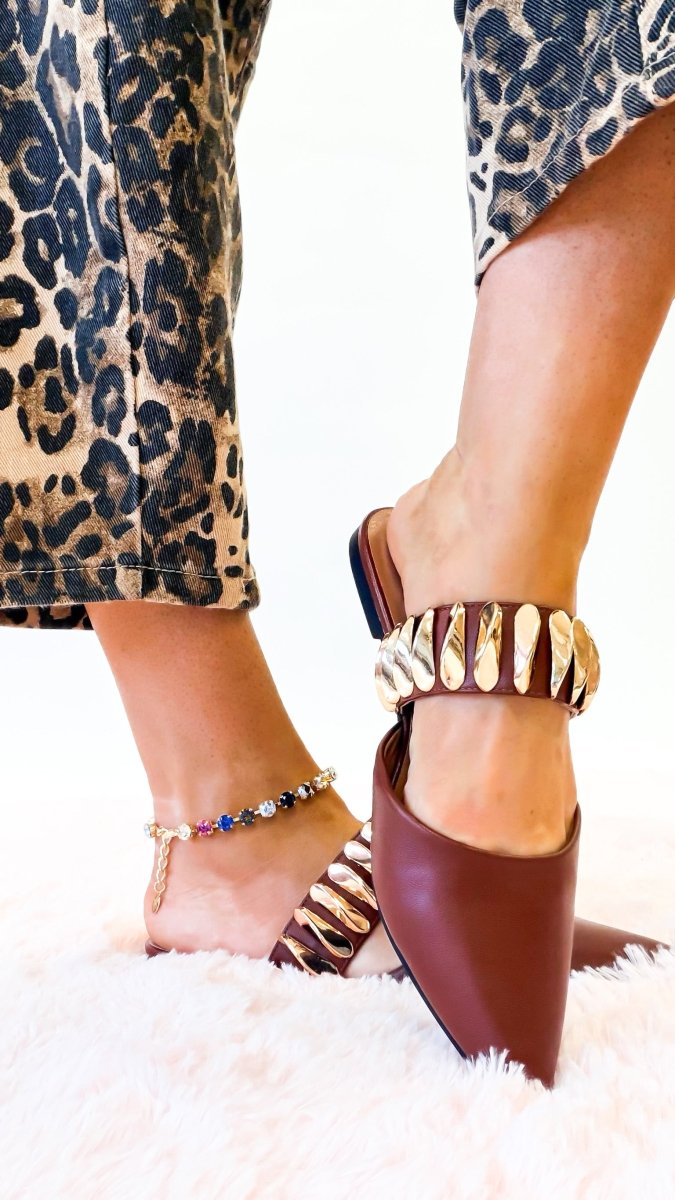 Corky's Cognac Past Curfew Mules - Macoma Boutique303 Mules & Boots