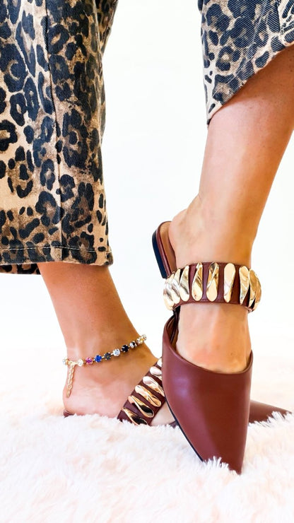 Corky's Cognac Past Curfew Mules - Macoma Boutique303 Mules & Boots