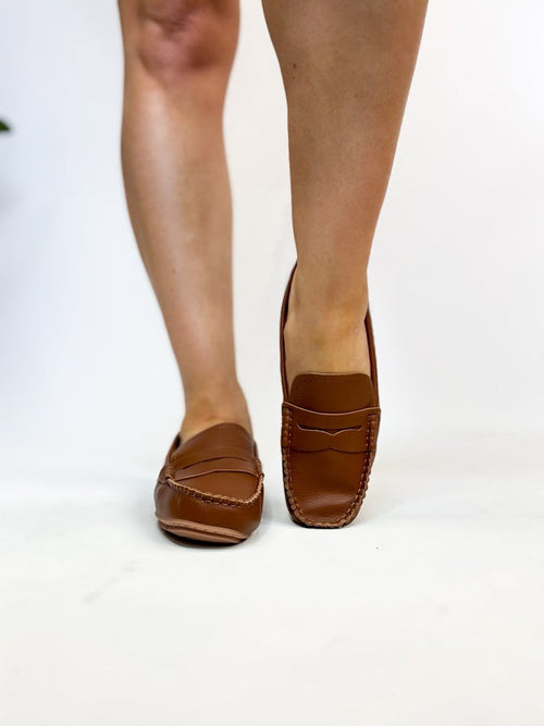 Corky's Cognac Pebble Penny For Your Thoughts Shoes - Macoma Boutique305 Flats