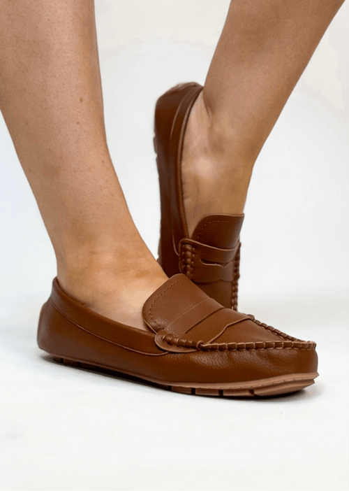 Corky's Cognac Pebble Penny For Your Thoughts Shoes - Macoma Boutique305 Flats