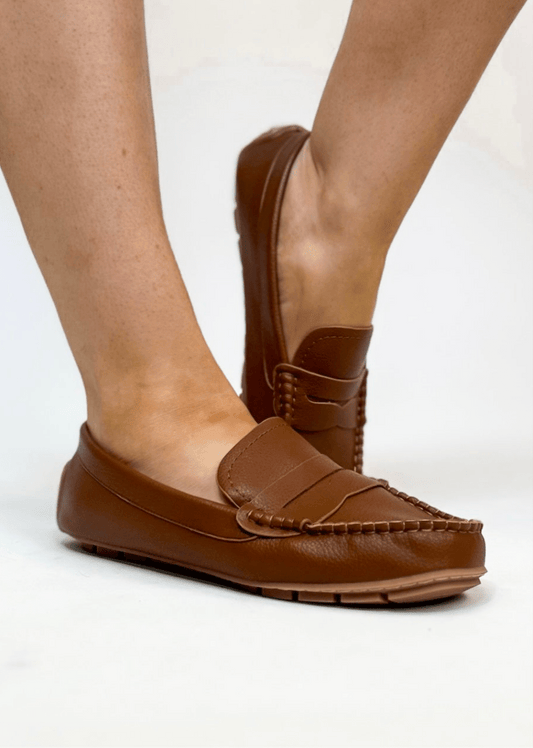 Corky's Cognac Pebble Penny For Your Thoughts Shoes - Macoma Boutique305 Flats