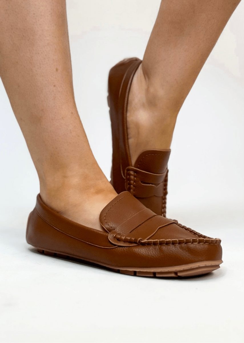 Corky's Cognac Pebble Penny For Your Thoughts Shoes - Macoma Boutique305 Flats