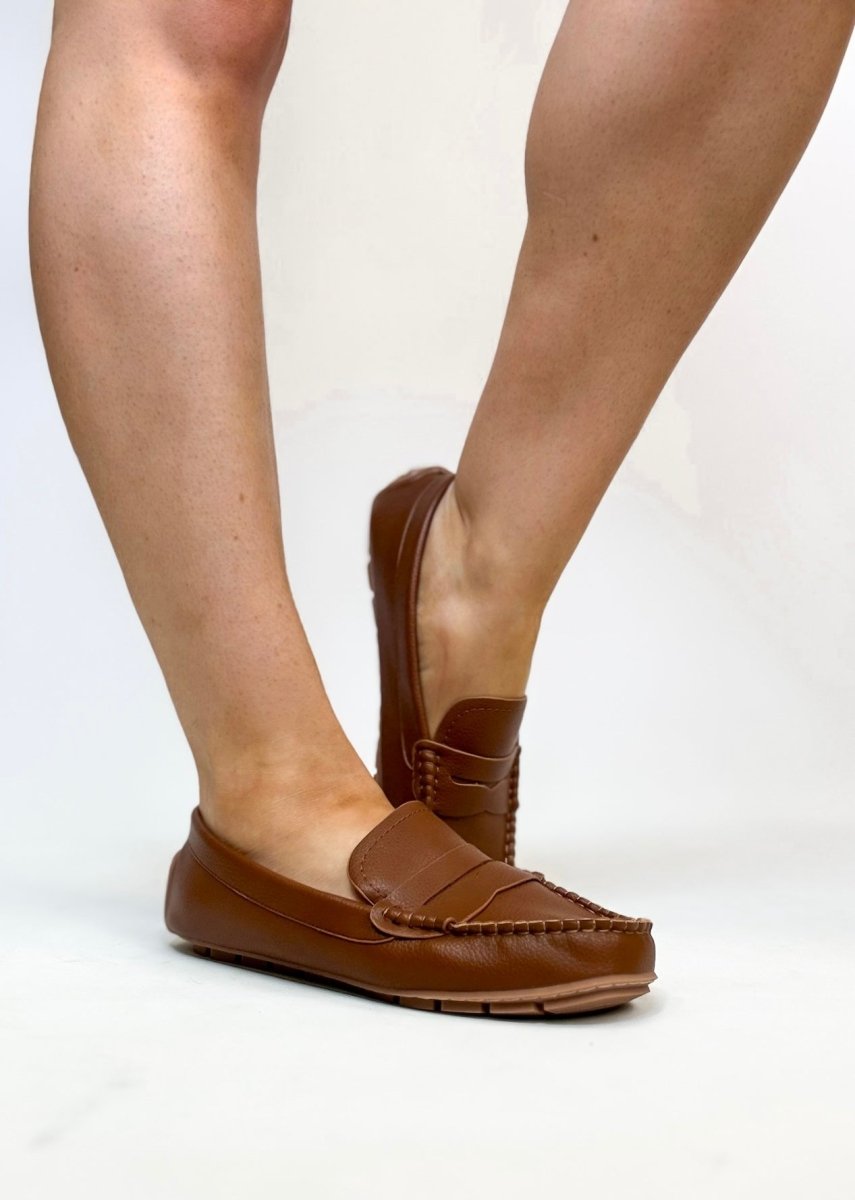 Corky's Cognac Pebble Penny For Your Thoughts Shoes - Macoma Boutique305 Flats