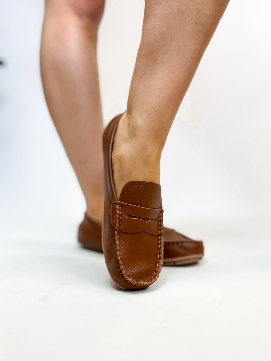 Corky's Cognac Pebble Penny For Your Thoughts Shoes - Macoma Boutique305 Flats
