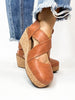 Corky's Cognac Smooth Case Closed Shoes - Macoma Boutique302 Wedges & Heels