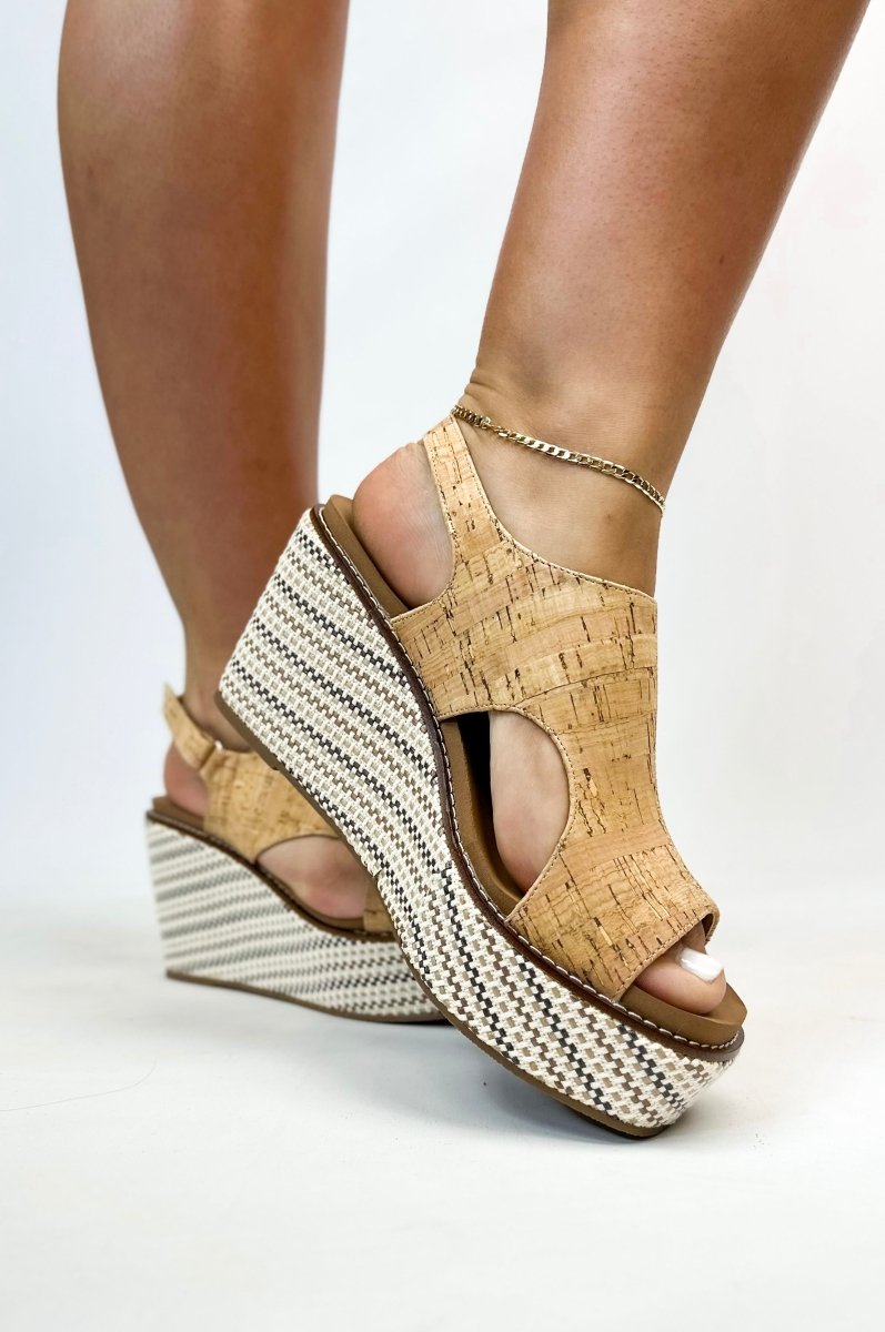 Corky's Cork Freddie Wedges - FINAL SALE - Macoma Boutique302 Wedges & Heels