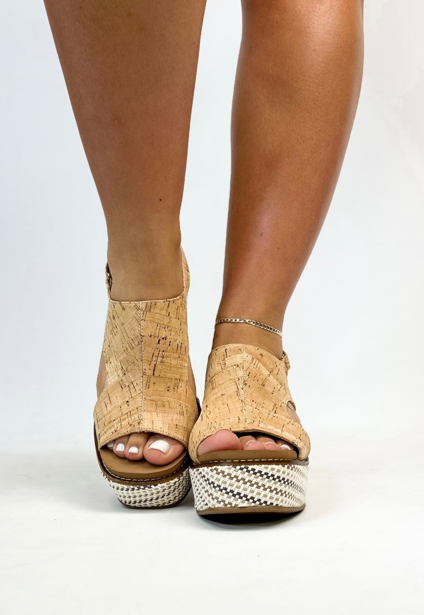 Corky's Cork Freddie Wedges - FINAL SALE - Macoma Boutique302 Wedges & Heels