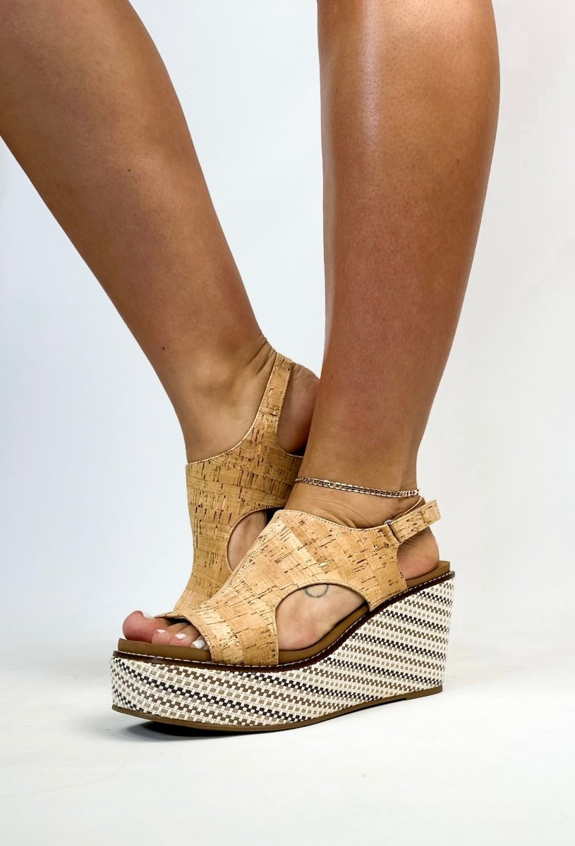 Corky's Cork Freddie Wedges - FINAL SALE - Macoma Boutique302 Wedges & Heels