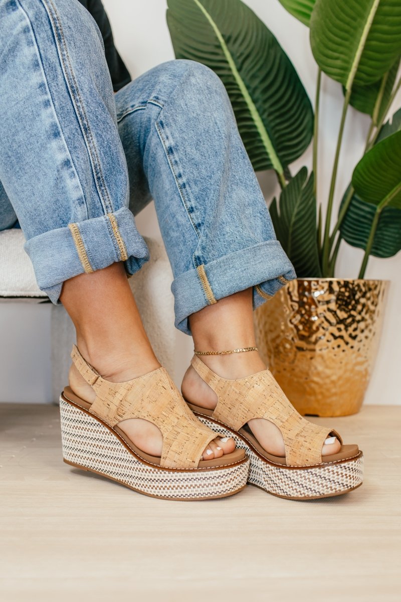 Corky's Cork Freddie Wedges - FINAL SALE - Macoma Boutique302 Wedges & Heels