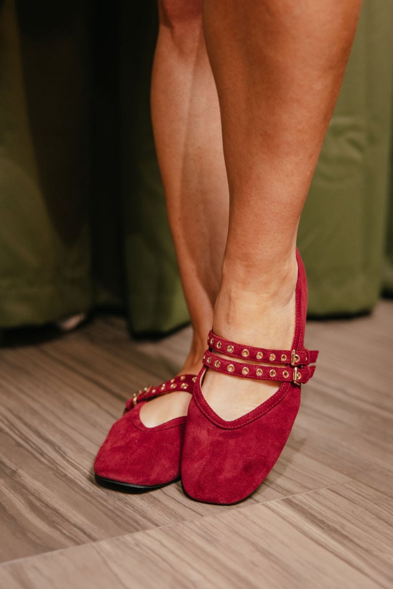 Corky's Cranberry All Eyes On Me Flats - Macoma Boutique305 Flats