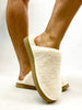 Corky's Cream Comfy Slippers - Macoma Boutique305 Flats