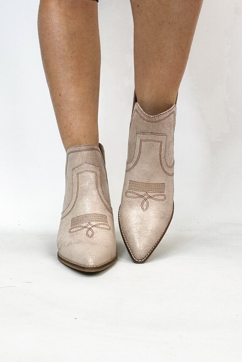 Corky's Cream Crackle Smoke Show Boots - Macoma Boutique303 Mules & Boots