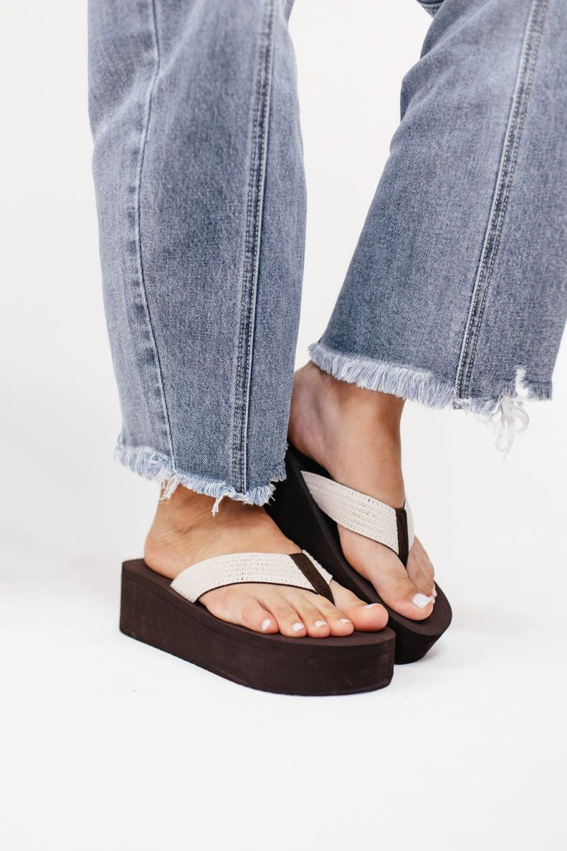 Corky's Cream Mai Tai Sandals FINAL SALE
