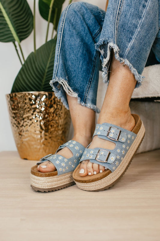Corky's Denim Daisys No Filter Shoes - Macoma Boutique304 Sandals