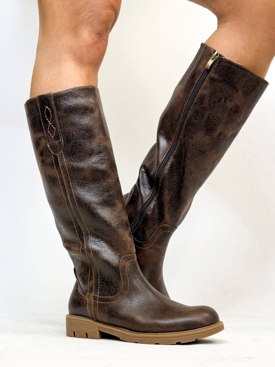 Corky's Espresso Crinkle Gallop Boots - Macoma Boutique303 Mules & Boots