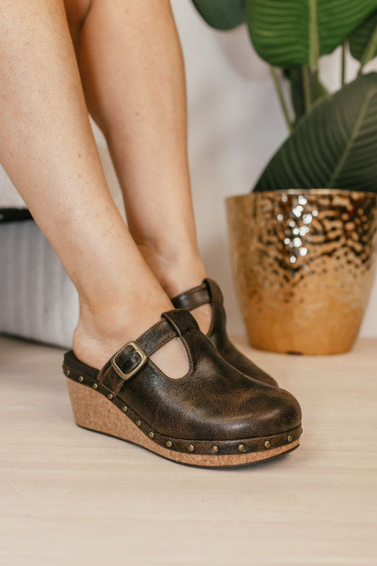 Corky's Espresso Crinkle In The Moment Wedges - Macoma Boutique302 Wedges & Heels