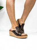 Corky's Espresso Crinkle Neon Moon Sandals - Macoma Boutique302 Wedges & Heels