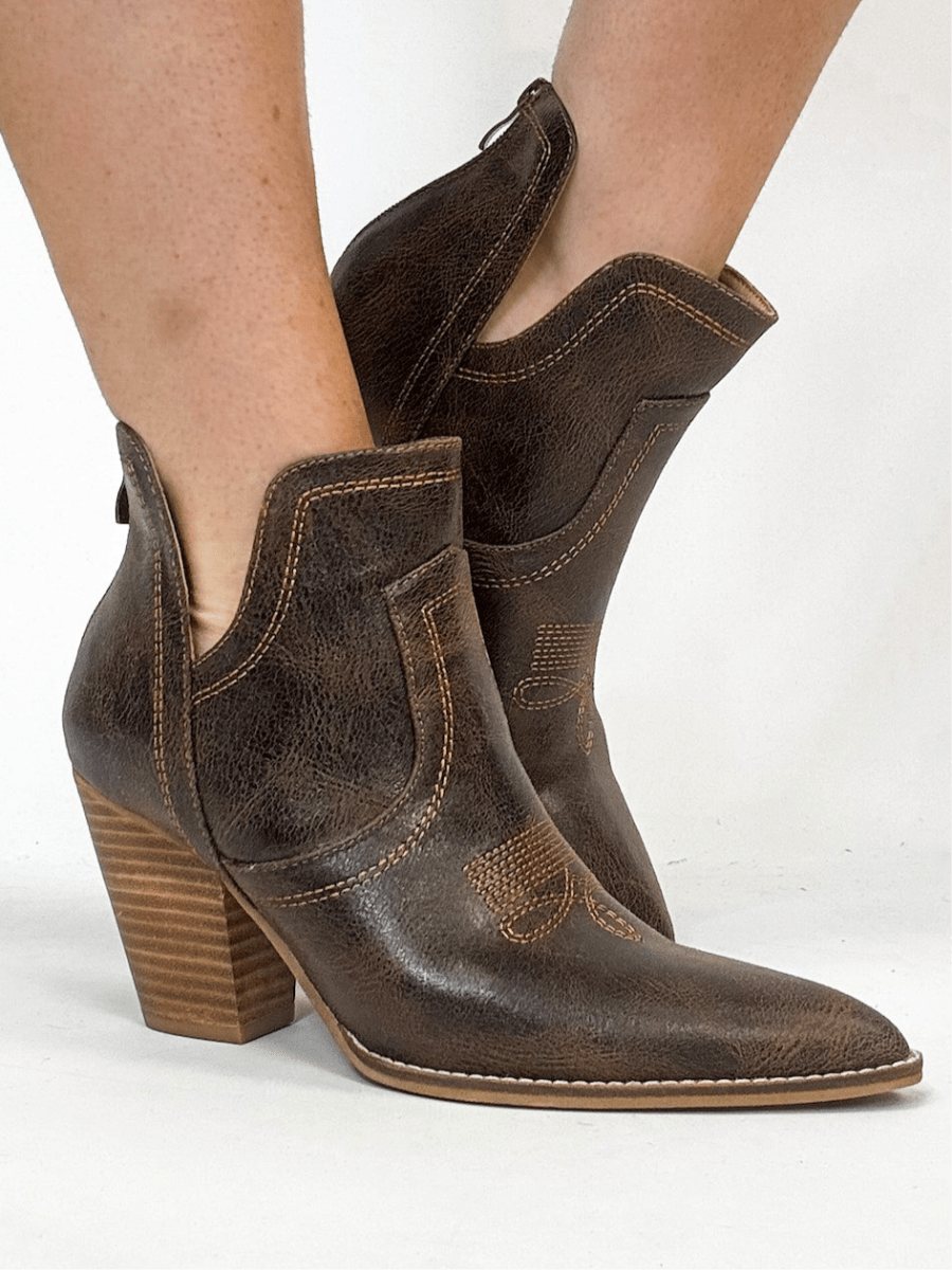 Corky's Espresso Crinkle Smoke Show Boots - Macoma Boutique303 Mules & Boots