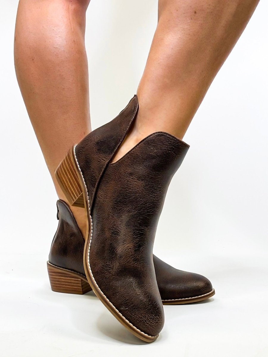 Corky's Espresso Crinkle Vanish Boots - Macoma Boutique303 Mules & Boots