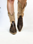 Corkys Espresso Sand Somebodys Problem Boots - Macoma Boutique303 Mules & Boots