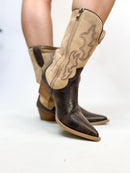 Corkys Espresso Sand Somebodys Problem Boots - Macoma Boutique303 Mules & Boots