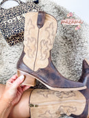 Corkys Espresso Sand Somebodys Problem Boots - Macoma Boutique303 Mules & Boots