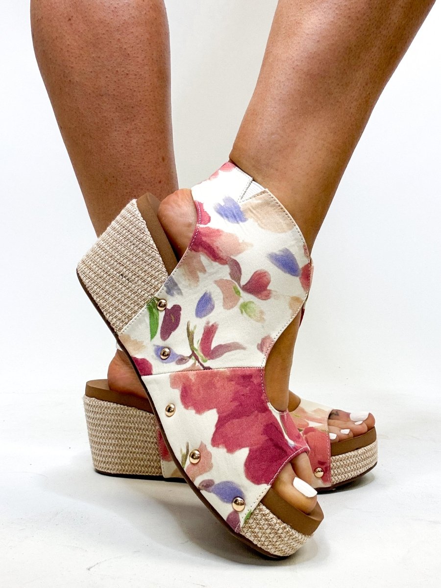 Corky's Floral Frisky Wedges