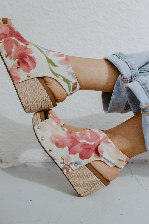 Corky's Floral Frisky Wedges - Macoma Boutique302 Wedges & Heels