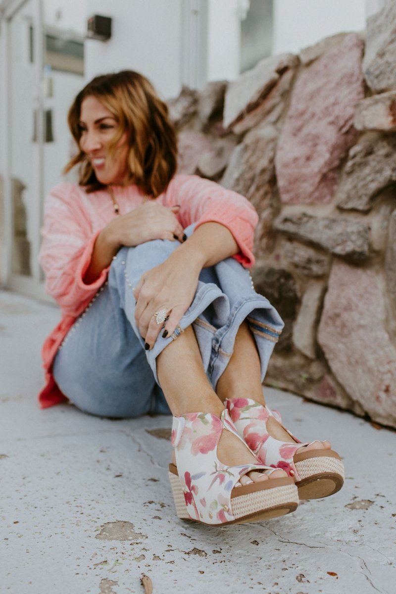 Corky's Floral Frisky Wedges - Macoma Boutique302 Wedges & Heels