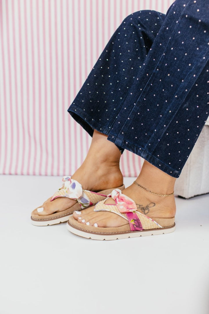 Corky's Floral Never Settle Sandals - Macoma Boutique305 Flats