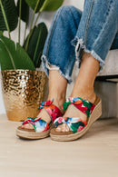 Corky's Floral Tie The Knot Sandals FINAL SALE - Macoma Boutique302 Wedges & Heels