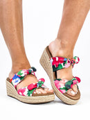 Corky's Floral Tie The Knot Sandals FINAL SALE - Macoma Boutique302 Wedges & Heels