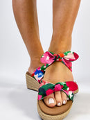 Corky's Floral Tie The Knot Sandals FINAL SALE - Macoma Boutique302 Wedges & Heels