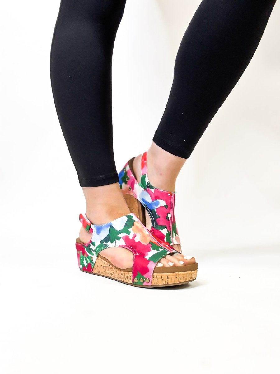 Corky's Flowers Volta II Sandals FINAL SALE - Macoma Boutique302 Wedges & Heels