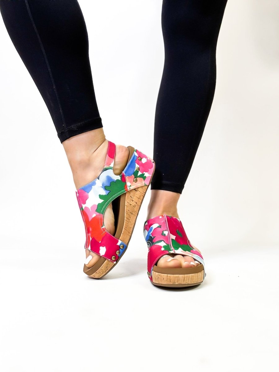 Corky's Flowers Volta II Sandals FINAL SALE - Macoma Boutique302 Wedges & Heels