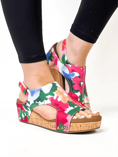 Corky's Flowers Volta II Sandals FINAL SALE - Macoma Boutique302 Wedges & Heels